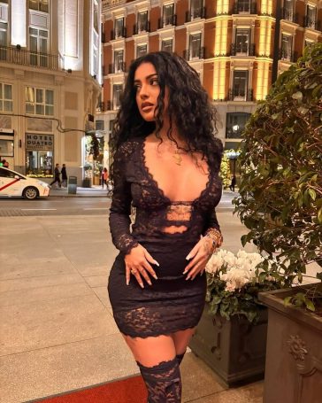malu trevejo sexy lace mini dress onlyfans set leaked wbfyaz