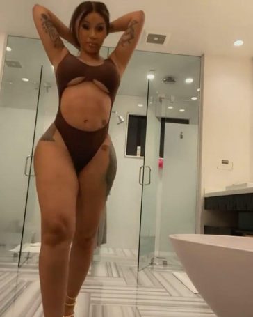 cardi b sexy one piece modeling video leaked uizmrh