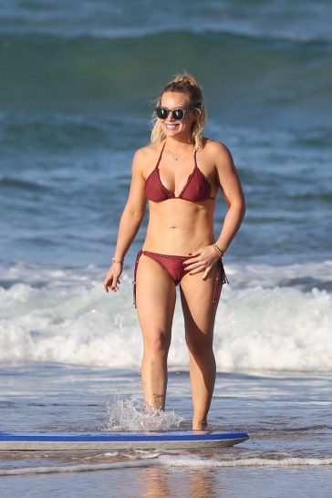 hilary duff bikini beach candid set leaked wicnvc